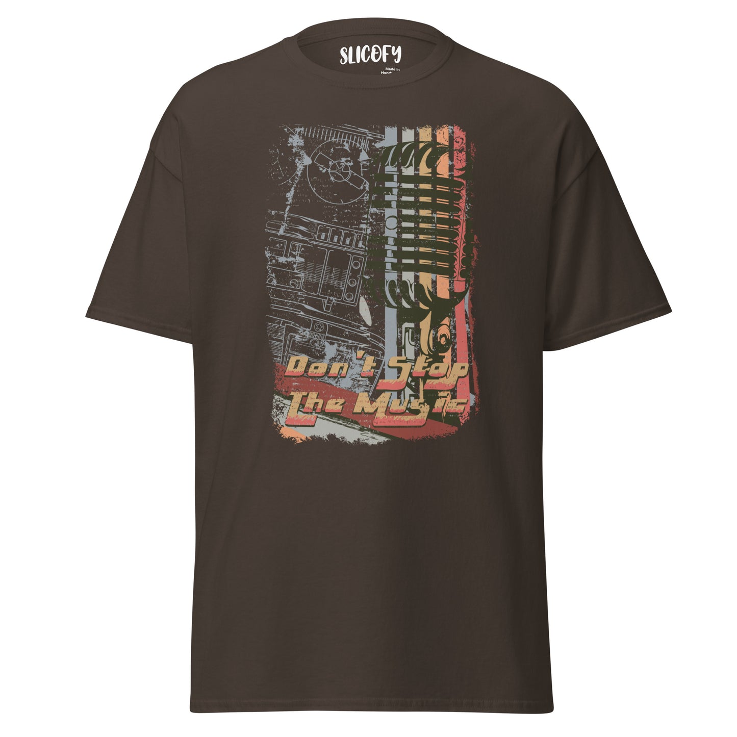 New Dont Stop the Music Old School Classic Tee