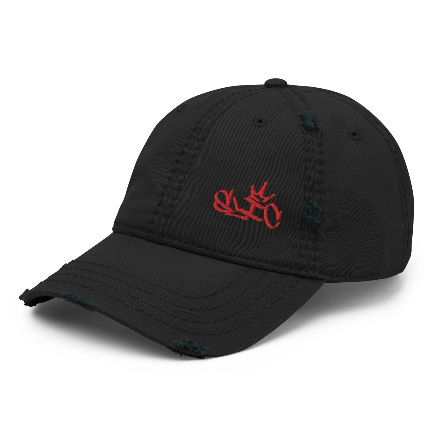 SLIC Distressed Dad Hat Black