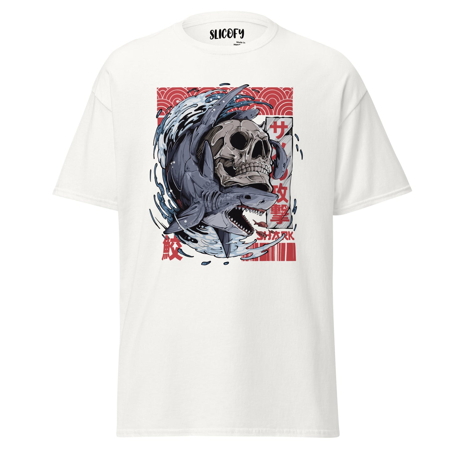 New Anime Shark/Skull Unisex Classic Tee