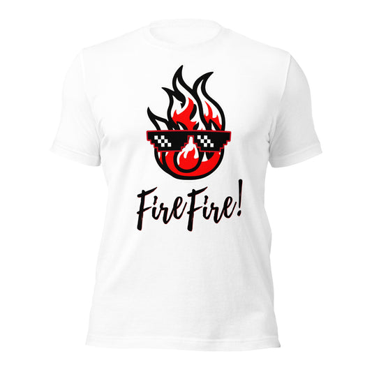 Fire Hot Drops Fire Fire Toonz Unisex t-shirt