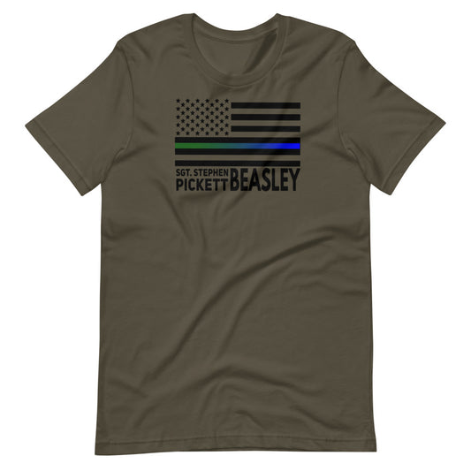 SGT S. BEASLEY  Premium Short-Sleeve Unisex T-Shirt ARMY/POLICE